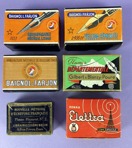Vintage empty pen nib boxes - 6,