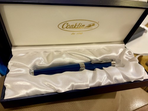 Conklin herringbone blue - herringbone,